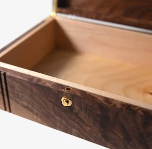 Luxury Classic Design Wooden Jewelry Box Premium Handcrafted Gift Case for Jewelry Wholesale Custom Sustainable <b>Storage</b> Box - Product Image 3