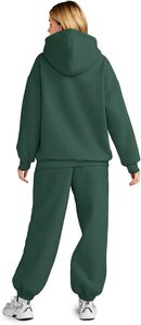 Trendy Womens Hoodie and Trouser <b>Set</b> Casual Two Piece Tracksuit Soft Cotton Fleece Jogger Outfit Comfortable Winter Loungewear - Product Image 5
