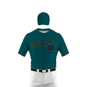 Latest Design New Style Premium Quality Breathable Cotton Spandex Solid Color Baseball Uniform for <b>Men</b> Adults Online Sale - Product Image 2