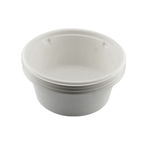 Bol en bagasse de canne à sucre non blanchie de 26 oz de qualité export avec couvercle, écologique, biodégradable, jetable, anti-fuite, pour réceptions et aliments - Product Image 1