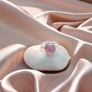 Anillos de compromiso de Plata de Ley 925 para mujer, bisel de piedras preciosas de amatista, joyería fina de boda - Product Image 2