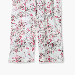 Breathable Fashion Casual <b>Pants</b> Supplier Customized Women Mid Waist <b>Summer</b> <b>Pants</b> Wide Leg Trousers OEM Women <b>Summer</b> Trousers - Product Image 3