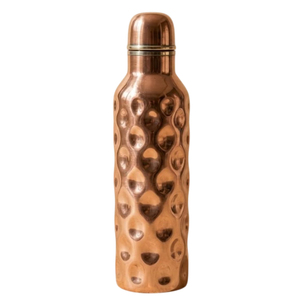 Botella de Agua de Cobre Puro Esmaltado de 1 Litro con Diseño Floral de Mariposas Negras, a Prueba de Fugas, Frasco Ayurvédico - Product Image 5