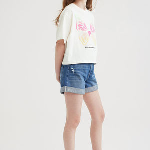T-shirt en coton unisexe pour enfants, vêtements personnalisés du fabricant pour bébés garçons et filles, logo et couleur personnalisés, manches courtes - Product Image 4