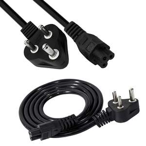 Cable de Alimentación SYONG de Alta Calidad de 1.5M 1.8M 2M CCA 0.5mm con Enchufe Indio de 3 Pines a C5 para Computadora, TV, Impresoras, Color Negro - Product Image 6
