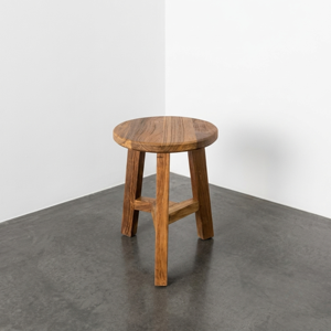 Teak Round <b>Stool</b> Factory 3 Legs Wooden Bench OEM ODM Manufacturer Direct Jepara Indonesian Furniture Export Bulk Supplier <b>Wood</b> - Product Image 1