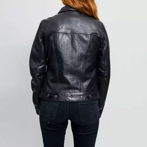 Abrigo de Piel de Oveja Genuina a la Moda 2026, Chaqueta de Cuero Corta para Mujer, Chaqueta Bomber para Mujer a Precio de Mayoreo - Product Image 2