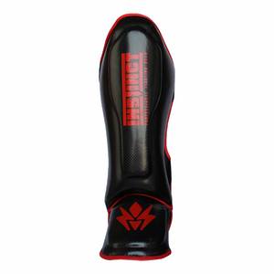 Protections de tibia en cuir synthétique de haute qualité pour hommes, coussinets de protection durables pour la boxe thaïlandaise, le kickboxing, le Muay Thai, vente en gros - Product Image 2