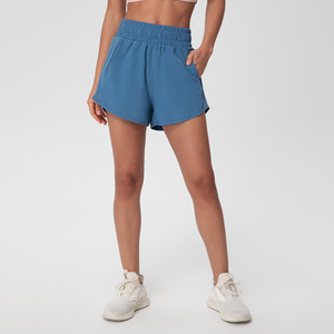 Shorts Deportivos de Cintura Alta para Mujer, 2 en 1, para Gimnasio, Fitness, Running, Yoga, con Pierna Ancha, Spandex, Elásticos en 4 Direcciones - Product Image 6
