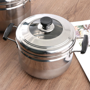 Family Size <b>Steamer</b> Pot With Multi Tier Stainless Steel Design Tight Lid Seal Heat Resistant Side Handles Fast And Even Heat - Product Image 5