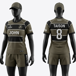 Uniforme de Rugby Sublimado Personalizado, 260 GSM, Poliéster Interlock, Diseño de Paneles Azul Cielo y Marino, Kit de Equipo con Logotipo Bordado e Impreso - Product Image 1