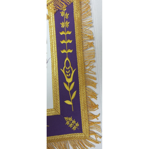 Tabliers de cérémonie maçonniques de haute qualité en gros, personnalisés avec logo brodé - Product Image 1