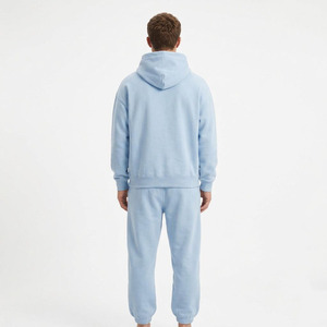 Hawk Eye Sports <b>Men's</b> Slim Fabric Fleece 300g Winter <b>Pullover</b> Hoodie Full-Length Button-Up Tracksuit Set Breathable - Product Image 5