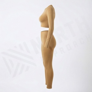 Ensemble de yoga pour femmes, tenue de sport, soutien-gorge de sport, leggings, pantalon, vêtements de fitness, design personnalisé, vêtements de sport athlétiques, tenue d'exercice - Product Image 3