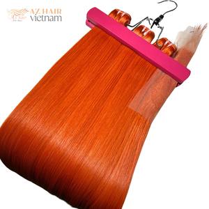 Color naranja Combo Raw Vietnamita Paquetes de cabello humano Cierre de alta calidad Hueso Peluca recta Precio al por mayor Grado de cabello virgen - Product Image 3