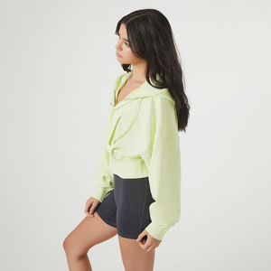 Sweat-shirt à capuche zippé pour femme, haut décontracté à manches longues et léger pour le fitness, la course, la marche, le yoga, les sports et le quotidien - Product Image 2