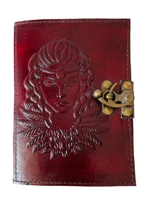 LLeather Journal Book of Shadows Blank Spell Notebook Brown And Deckle Edge Paper Wiccan Sketchbook for Man & Women - Product Image 2