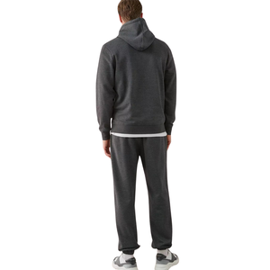 Herren-Kapuzenpullover mit Kordelzug, Fleece-Set, Kängurutasche, schmal zulaufende Bündchen, Trainingshose mit elastischem Bund, normale Passform, lässig - Product Image 2