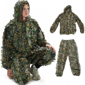 Combinaison de chasse camouflage pour homme, manches longues, à capuche, respirante, en polyester, vêtements d'extérieur, équipement tactique pour la saison d'automne - Product Image 1