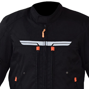 Veste de moto en cuir véritable de nouvelle conception avec logo personnalisé et couleur imprimée, imperméable, respirante, en Cordura, unisexe - Product Image 3