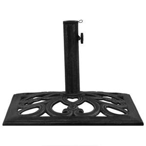 Grande base d'ombrelle en fonte durable noire pour terrasses et parasols - Product Image 4
