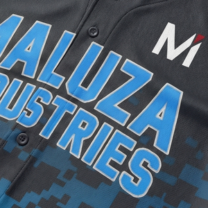 Maillot de baseball de haute qualité vert fluo camouflage numérique uniforme sportif respirant MALUZA INDUSTRIES - Product Image 5