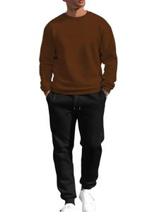 Ensemble de survêtement léger et confortable en mélange de coton, sweat-shirt et pantalon, idéal pour l'été, l'hiver, les superpositions ou le port quotidien - Product Image 2