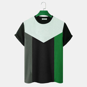 T-shirts pour hommes avec logo sur le devant, coupe classique, 100% coton biologique, respirant, séchage rapide, mode décontractée d'été, streetwear - Product Image 3