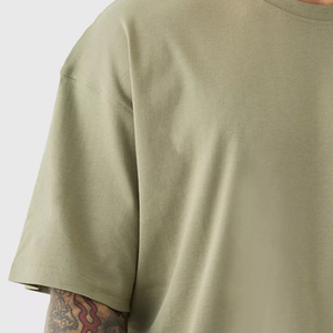 Top Selling Men's Boxy T-Shirts Custom Logo Front High Quality 100% Cotton Loose Fit O-Neck <b>Short</b> <b>Sleeve</b> Anti-Wrinkle 180g - Product Image 3