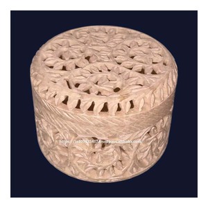 Standard High Quality Best Modern Premium Look Soapstone Carving <b>Box</b> With Rectangle Shape Use For Jewelry Storage Gift Item - Product Image 1