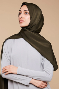 Premium Custom Satin Plain Hijab <b>Scarf</b> Silk Feel Head Wrap Shawl OEM ODM Textile Manufacturer - Product Image 5