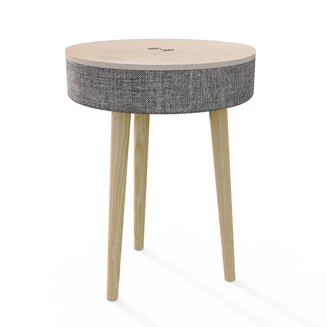 New Arrival Wooden Home Audio Speaker System Wireless Charging Remote Control Bluetooth Usb Loud Sound Coffee Table Speakers