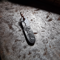 Fait à la main forgé Viking fer Rune pendentif collier gothique romantique forme géométrique accessoires pour chrétien fête nordique amulette