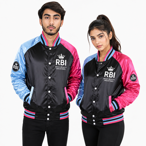 Chaquetas Varsity de Satén, Estilos Béisbol y Bomber, 100% Poliéster, Ropa de Invierno - Product Image 4