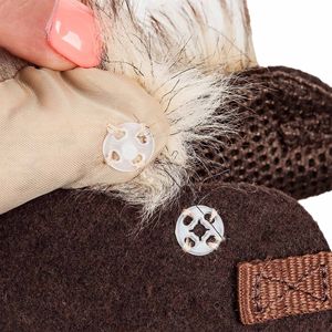 Imbracatura per cani regolabile 2-in-1 e guinzaglio con collo in pelliccia rimovibile lussuose imbracature per animali in maglia invertita - Product Image 6
