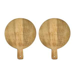 Planche à fromage en bois rustique, surface de découpe durable pour la cuisine, la salle à manger, la préparation des aliments et l'usage domestique - Product Image 4