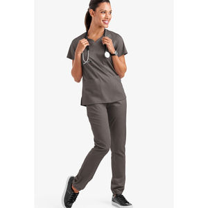 Uniforme Médico de Enfermera de Manga Corta para Mujer, Conjunto de Uniforme de Doctora para Hospital con Pantalones Deportivos, Uniformes Médicos OEM - Product Image 5