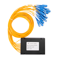 Damu 1x16 SC UPC Boîtier ABS PLC Répartiteur Optique Monomode en Cassette pour Réseau FTTH GPON 1310/1550nm
