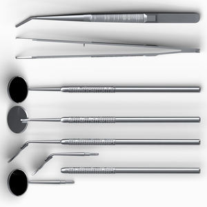 Dentist Instruments Manual Stainless Steel Dental Mirror Tweezers Tooth <b>Probe</b> Tartar Remover CE ISO Certified By Grip Surgical - Product Image 3