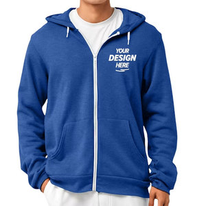 Veste de sport doublée en polaire confortable pour l'automne et l'hiver, streetwear pour homme, sweat-shirt à capuche gris zippé en polaire décontracté - Product Image 4