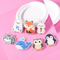 Aimants de réfrigérateur miniatures en acrylique personnalisables, motifs de dessins animés mignons, sublimation