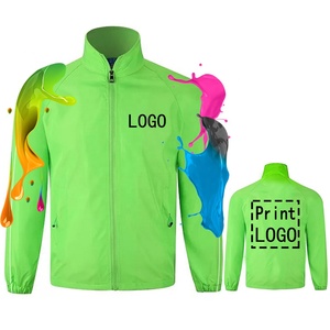 เสื้อแจ็คเก็ต OEM แบบกำหนดเองสำหรับผู้ชายและผู้หญิง ไซส์พลัส เสื้อแจ็คเก็ตสำหรับทำงาน งานปักลายเสื้อเชิ้ตแขนยาว เสื้อกันลม สำหรับทีมงาน - Product Image 1