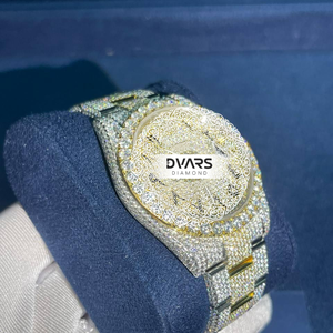 High-quality Moissanite Watches Full-diamond Automatic Business Waterproof Wristwatch for Both Men and Women Quartz Watch USA - Product Image 2