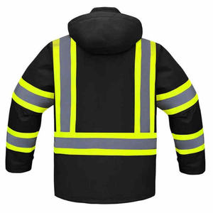 Custom OEM Safety <b>Jacket</b> for <b>Men</b> High-Quality <b>Reflective</b> Two Tone Hi Vis Winter Workwear Work <b>Jacket</b> - Product Image 6