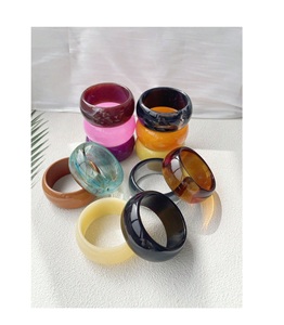 Brazaletes de Resina Económicos para Bodas y Fiestas, Alta Demanda, Empaque Personalizado, Turquesa, Sin Níquel, Sin Plomo, Clásico - Product Image 1