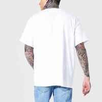 T-shirts Homme 100% Coton Jersey Tendance 2026 – Logo Personnalisé Imprimé DTF, Coupe Ample, Couleur Unie, Respirant, Séchage Rapide, Style Hip Hop