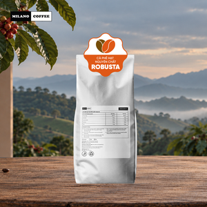 Grano de café completo Robusta de Vietnam 100%, tostado de café expreso, 1KG por bolsa, producto de alta calidad listo para exportar - Product Image 1