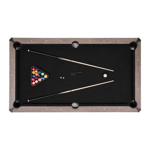 โต๊ะพูลอเนกประสงค์ 3-in-1 ขนาด 7 ฟุต พร้อมโต๊ะบิลเลียด โต๊ะปิงปอง และโต๊ะรับประทานอาหาร พร้อมม้านั่ง 2 ตัว และอุปกรณ์จัดเก็บ - Product Image 1