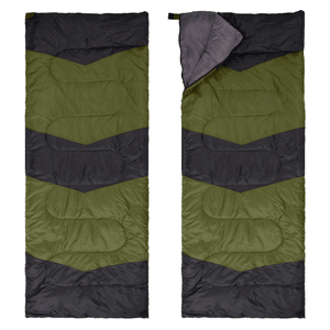 Saco de Dormir Ligero, Impermeable y Compacto de Color Verde para Excursionismo y Senderismo en Clima Frío y Cálido - Product Image 2
