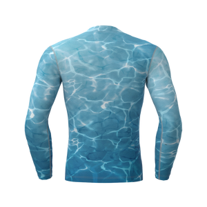 เสื้อรัดกล้ามเนื้อแขนยาวแบบสั่งทำพิเศษสำหรับผู้ชาย พิมพ์ลายแบบ Sublimation เต็มตัว สำหรับ BJJ และ MMA - Product Image 4